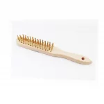 Щётка зачистная ручная 4-х рядная деревянная колодка (14-5604), Витратні матеріали, YQ-703070