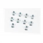 Гайка М10x1,5мм фланц 8 цб зубч DIN6923, к-кт 10шт, Метизи, YQ-704028