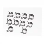 Хомут пружинный 12мм, чёрный, к-кт 10шт, Метизи, YQ-704094