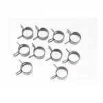 Хомут пружинный 20мм, чёрный, к-кт 10шт, Метизи, YQ-704099