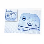 Крышка блока двигателя правая (со стороны заводного рычага), 8отв., алюминий R190N/195NM, D190/195N, YQ-603245