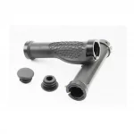 Ручки руля 130мм с зажимом Lock-On с двух сторон, эргономичные, чёрные, ВЕЛОЗАПЧАСТИНИ, YQ-406291