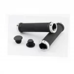 Ручки руля 130мм с зажимом Lock-On с двух сторон, чёрно-белые FL-426, ВЕЛОЗАПЧАСТИНИ, YQ-406472