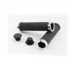 Ручки руля 130мм с зажимом Lock-On с двух сторон, чёрно-серебристые FL-426, ВЕЛОЗАПЧАСТИНИ, YQ-406636