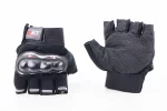 Перчатки мотоциклетные без пальцев L-Чёрные, FIX-210624