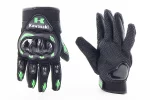 Перчатки мотоциклетные L-Чёрно-Салатовые, FIX-210629