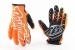 Перчатки XL с силиконовыми вставками, оранжево-чёрно-белие, FIX-211091