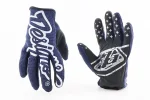 Перчатки L с силиконовыми вставками, сине-чёрные-белый, FIX-211093