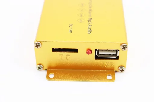 АУДІО-блок (МРЗ-USB/SD, FM-радіо, пультДУ, сигналізація)+колонки 2шт, червоні, ЕЛЕКТРОНІКА і компоненти, YQ-301223