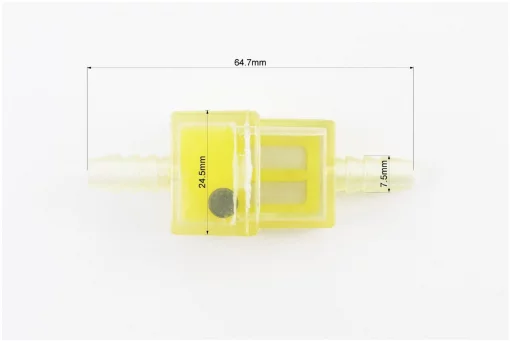 Фильтр топливный с магнитом цветной прямоугольный (элемент-сетка), РІЗНЕ, YQ-301523