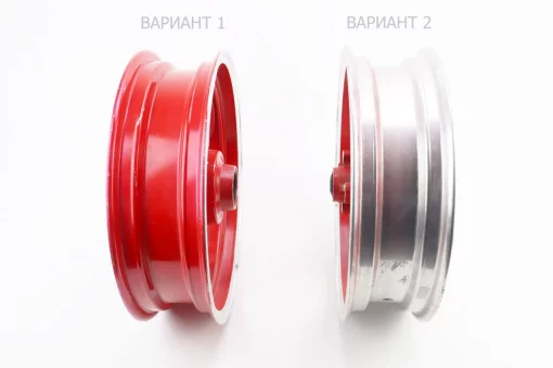 УЦЕНКА Диск передний литой MT3,50x13 d12мм (диск торм. 3 болта) "3 луча", красно-серый (VIPER-F1) см. фото, ДИСКИ, YQ-306063