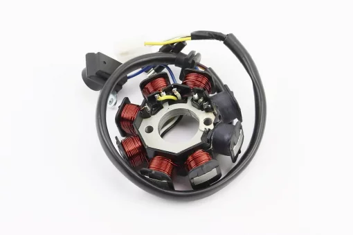 Статор магнето (генератора) (8 катушек разъем "мама 2+2") высота 29мм, 50-100сс 4Т, YQ-309814