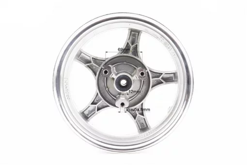 Диск передний литой MT2,50x10 d12мм (диск торм. 3 болта) "5 лучей", серый, ДИСКИ, YQ-306096