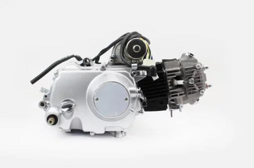 Двигатель мопедный в сборе 110куб (Delta)-"механика"+карбюратор, коммутатор, катушка, реле: поворотников, стартера, напряжения,