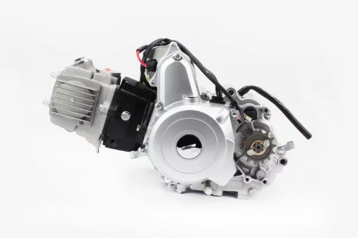 Двигатель мопедный в сборе 110куб (Delta)-"механика"+карбюратор, коммутатор, катушка, реле: поворотников, стартера, напряжения,