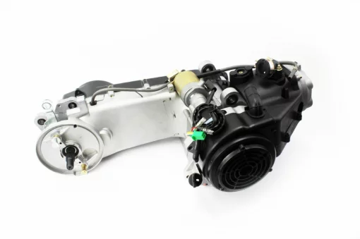 Двигатель скутерный в сборе 150куб (длинный вариатор, короткий вал), ДВИГУН, YQ-307110