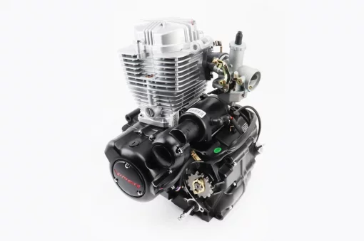 Двигатель мотоциклетный в сборе CGB-200cc (164FMLR)+карбюратор (c балансировочным валом), ДВИГУН, YQ-307152