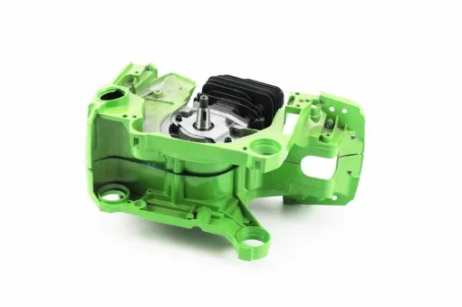 Блок двигателя в сборе 45cc 43мм, зелёный картер, чёрный цилиндр, Б/П-GoodLuck, YQ-205492