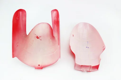 Пластик-крыло переднее к-кт 2шт (две части), красный, STORM, YQ-317261