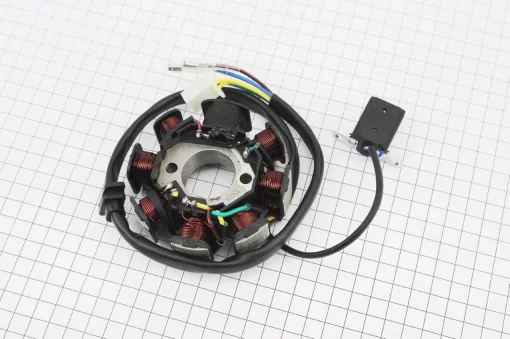Статор магнето (генератора) (8 катушек разъем "мама 3+2") высота 34мм тип 1, 125-150сс 4Т, YQ-310193