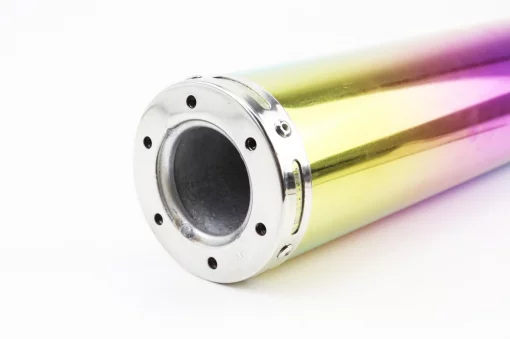 Глушитель ПРЯМОТОЧНЫЙ без колена 420x100мм TUNING, плазма, ЗЧ-СКУТЕР, YQ-317312