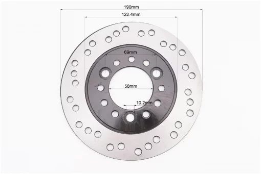 Диск тормозной задний, D-190мм, чёрный, STORM, YQ-317537