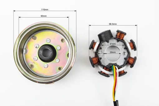 Магнето в зборі (8 котушок), 125-150сс 4Т, YQ-310386