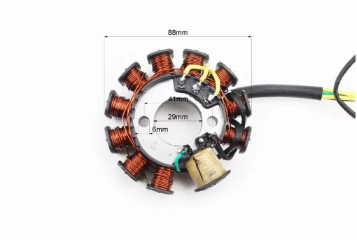 Статор магнето (генератора) (11 котушок роз'єм "мама 4+2") висота 31мм, 125-150сс 4Т, YQ-310397