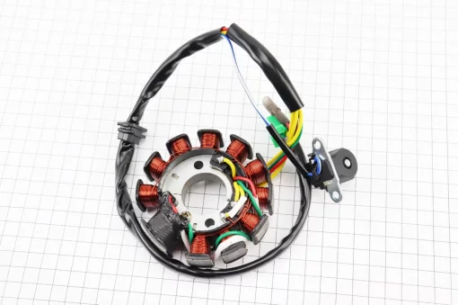 Статор магнето (генератора) (11 котушок роз'єм "мама 4+2") висота 31мм тип 2, 125-150сс 4Т, YQ-310559