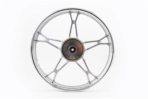 Диск задний литой 17x1,4 DELTA, серебристый (ось 12мм), ALPHA, YQ-318038