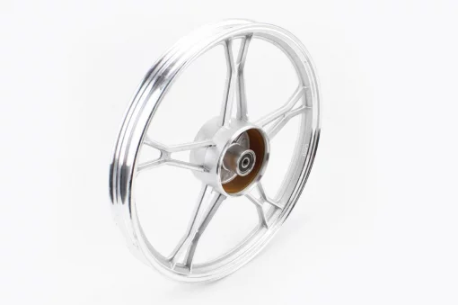 Диск задний литой 17x1,4 DELTA, серебристый (ось 12мм), ALPHA, YQ-318038