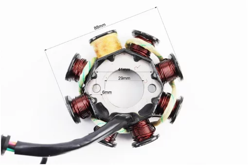 Статор магнето (генератора) (8 катушек разъем "мама 3+2") высота 29мм тип 2, 125-150сс 4Т, YQ-310719