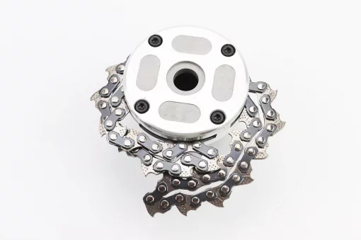 Шпуля (бабина, катушка), "ПАУК" с цепью, под гайку (разные цвета), ТРИМЕР, YQ-213114