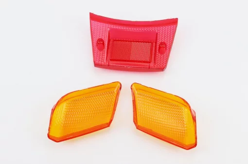 Yamaha JOG ARTISTIC "стекло" стопа, красное+поворотников, жёлтые к-кт 3шт, пластик-J, YQ-329117