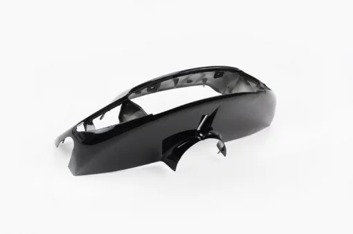 Suzuki LET'S-II Пластик-керма переднє "голова" (під диск. гальмо), ЧОРНЕ, пластик-J, YQ-329159