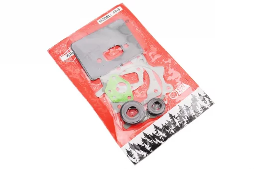 Прокладки двигуна 1E40F-1E44F, к-кт 5 деталей, + сальники (15x30x7 + 12x22x7), (на блістері), ТРИМЕР, YQ-213367