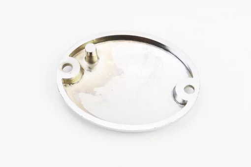 Крышка (овальная, метал) правой крышки двигателя, хром, DELTA, YQ-318542