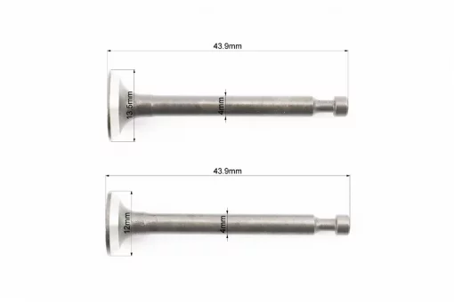Клапана впускной (H-43,9; D-13,5; d-4), выпускной (H-43,9; d-12; d-4), к-кт 139F-4Т, ТРИМЕР, YQ-213516