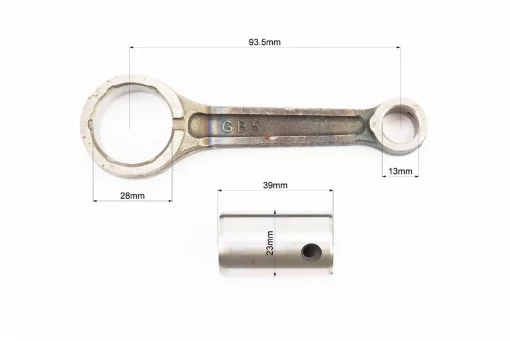Шатун коленвала JH70(110) 122мм (палец 23мм), DELTA, YQ-318803