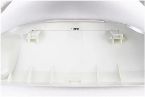 Honda DIO AF-34 Пластик-руля передний "голова" (под диск. торм. с крышкой лючка), серый, пластик-J, YQ-329591