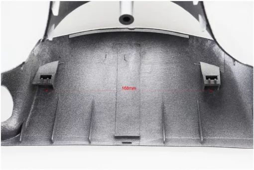 Honda DIO AF-35 Пластик-руля передний "голова" (под низкую фару), серый, пластик-J, YQ-329592