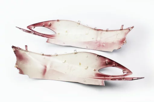 Yamaha JOG SA-36J/39J Пластик-верхній бічний лів+прав к-кт 2шт, бордовий, пластик-J, YQ-329642