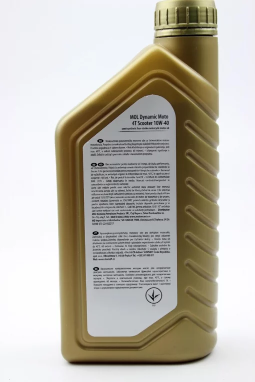 Олива 4T 10W-40 напівсинтетична для мототехніки "MOTO 4T SCOOTER", 1L, МОТОХІМІЯ, YQ-304063