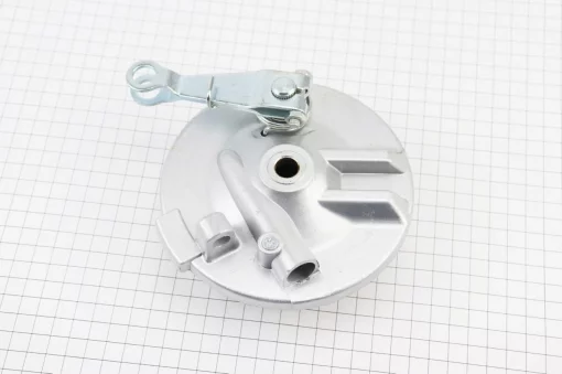 Панель тормозная передняя+колодки+торм. механизм (под ось 12мм), DELTA, YQ-318987