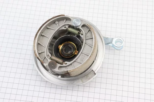 Панель тормозная передняя+колодки+торм. механизм (под ось 12мм), DELTA, YQ-318987