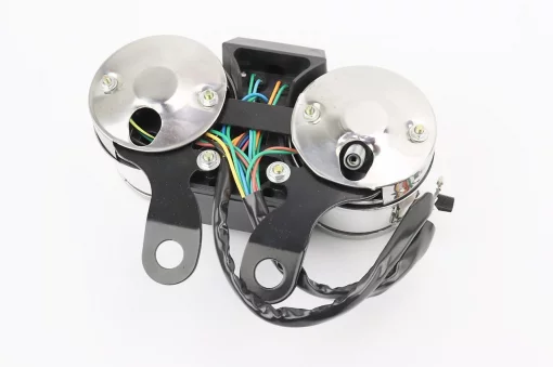 Спідометр "подвійний" 120 км/год тахометр електронний (вузьке кріплення, 2 фішки "мама"), ALPHA, YQ-319219