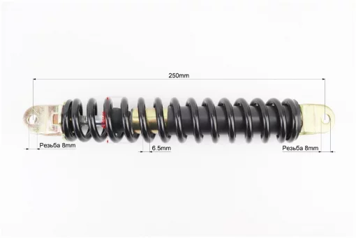 Амортизатор задний Honda AF54/56-250мм*D-40мм (вилка 8мм / вилка 8мм), чёрный, ЗЧ-СКУТЕР, YQ-339536