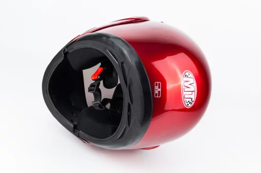 Шолом модуляр з відкидним підборіддям, дзеркальний візор HF-108 S (55-56см), червоний, ШОЛОМИ, YQ-330586