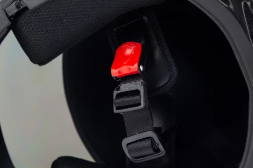 Шолом модуляр з відкидним підборіддям, дзеркальний візор HF-108 S (55-56см), червоний, ШОЛОМИ, YQ-330586