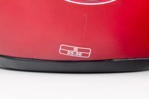 Шолом модуляр з відкидним підборіддям, дзеркальний візор HF-108 S (55-56см), червоний, ШОЛОМИ, YQ-330586